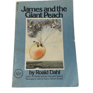Vintage James And The Giant Peach By Roald Dahl Paperback Book 1978 Illustrated